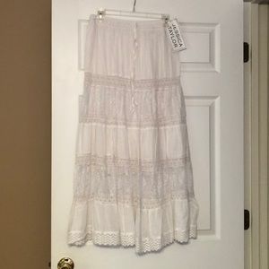 Floor length flare skirt